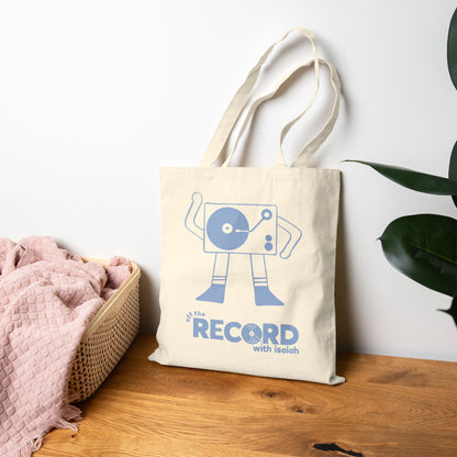 Record Head Tote Bag