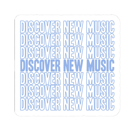 Discover New Music Kiss-Cut Sticker